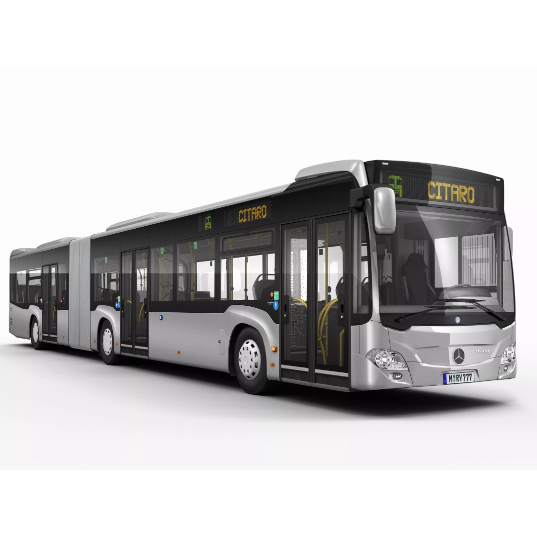 Mercedes-Benz Citaro G EURO VI 3D Model – High Poly Bus Asset, FBX, OBJ - View 11