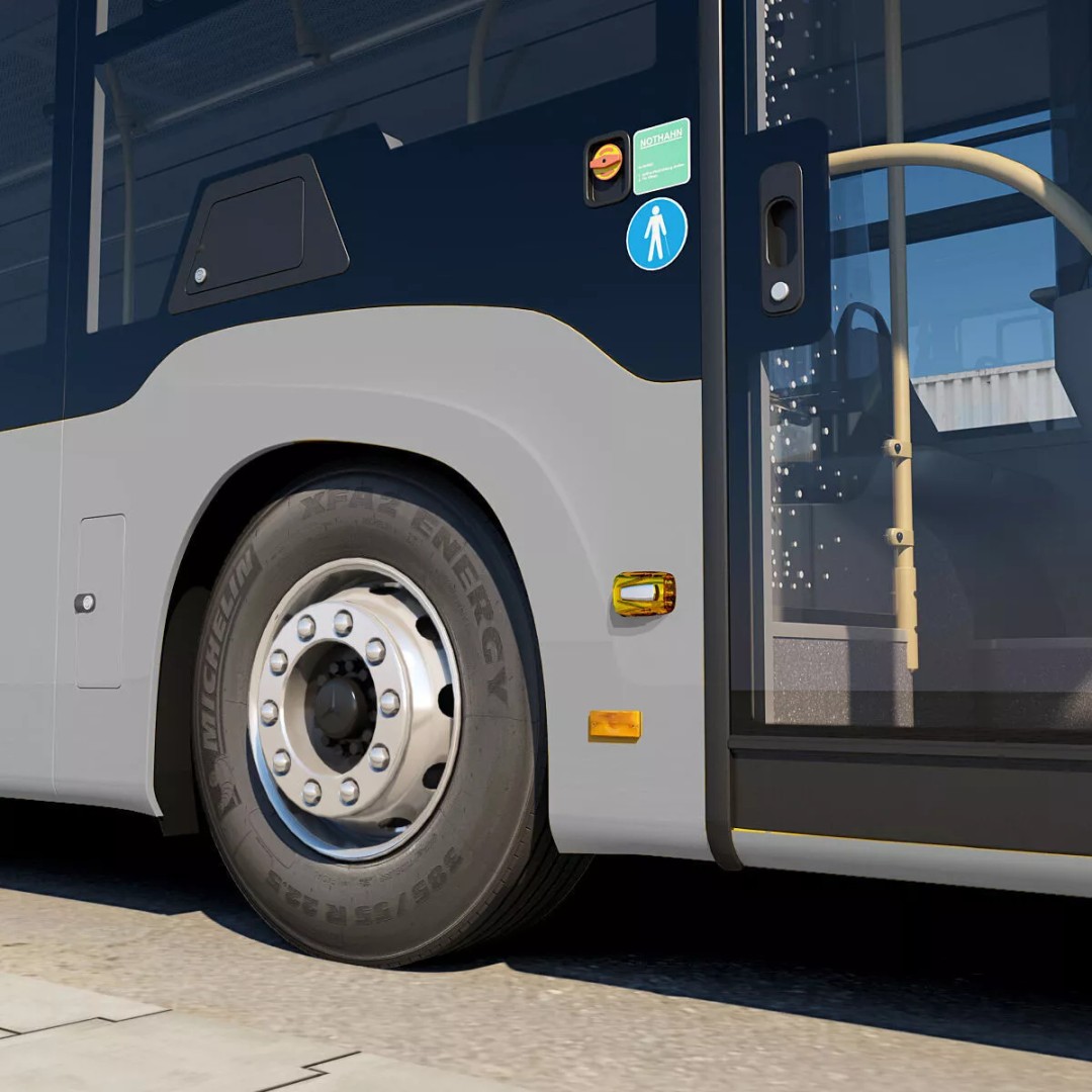 Mercedes-Benz Citaro G EURO VI 3D Model – High Poly Bus Asset, FBX, OBJ - View 14
