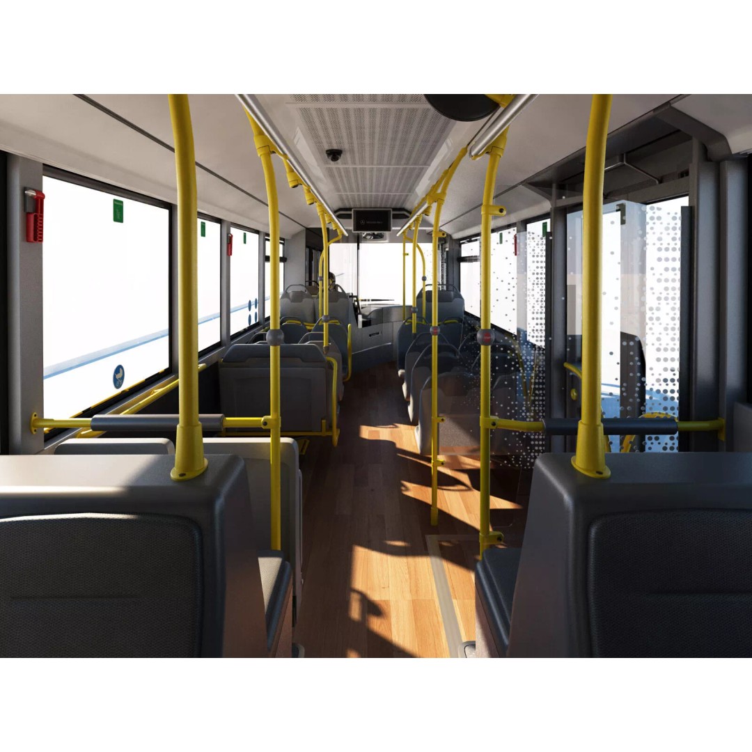 Mercedes-Benz Citaro G EURO VI 3D Model – High Poly Bus Asset, FBX, OBJ - View 15