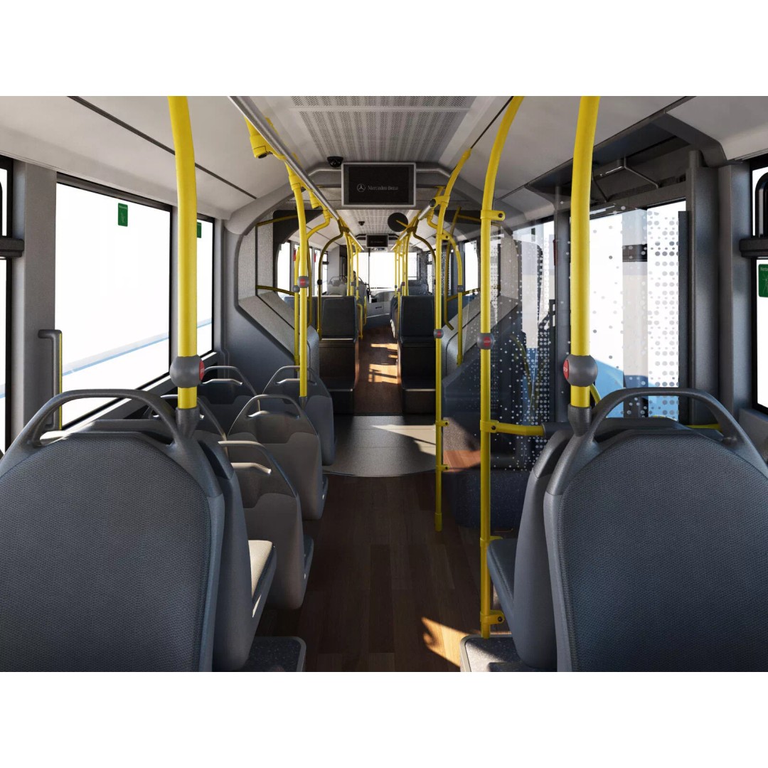 Mercedes-Benz Citaro G EURO VI 3D Model – High Poly Bus Asset, FBX, OBJ - View 17