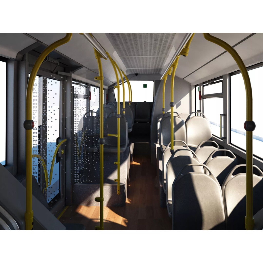 Mercedes-Benz Citaro G EURO VI 3D Model – High Poly Bus Asset, FBX, OBJ - View 19