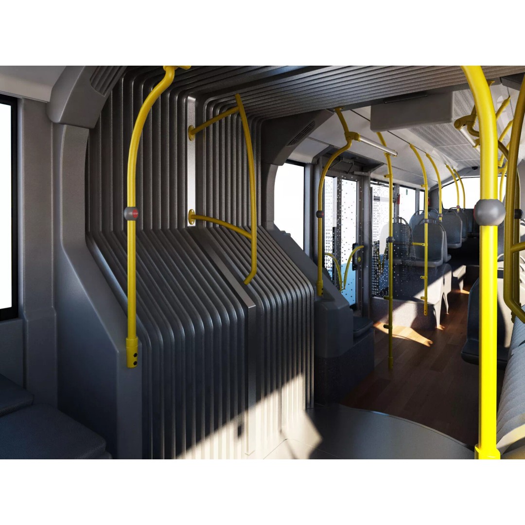 Mercedes-Benz Citaro G EURO VI 3D Model – High Poly Bus Asset, FBX, OBJ - View 20
