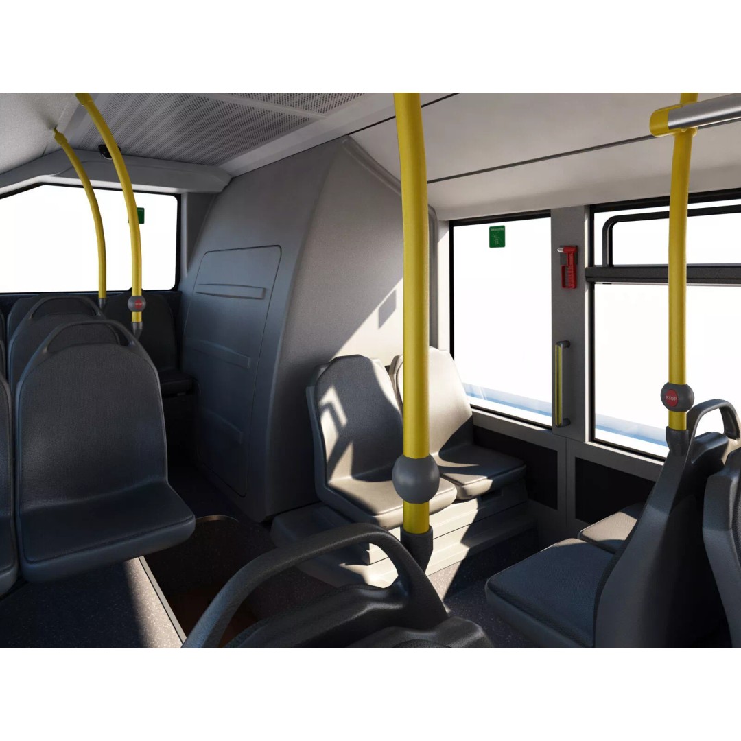Mercedes-Benz Citaro G EURO VI 3D Model – High Poly Bus Asset, FBX, OBJ - View 21