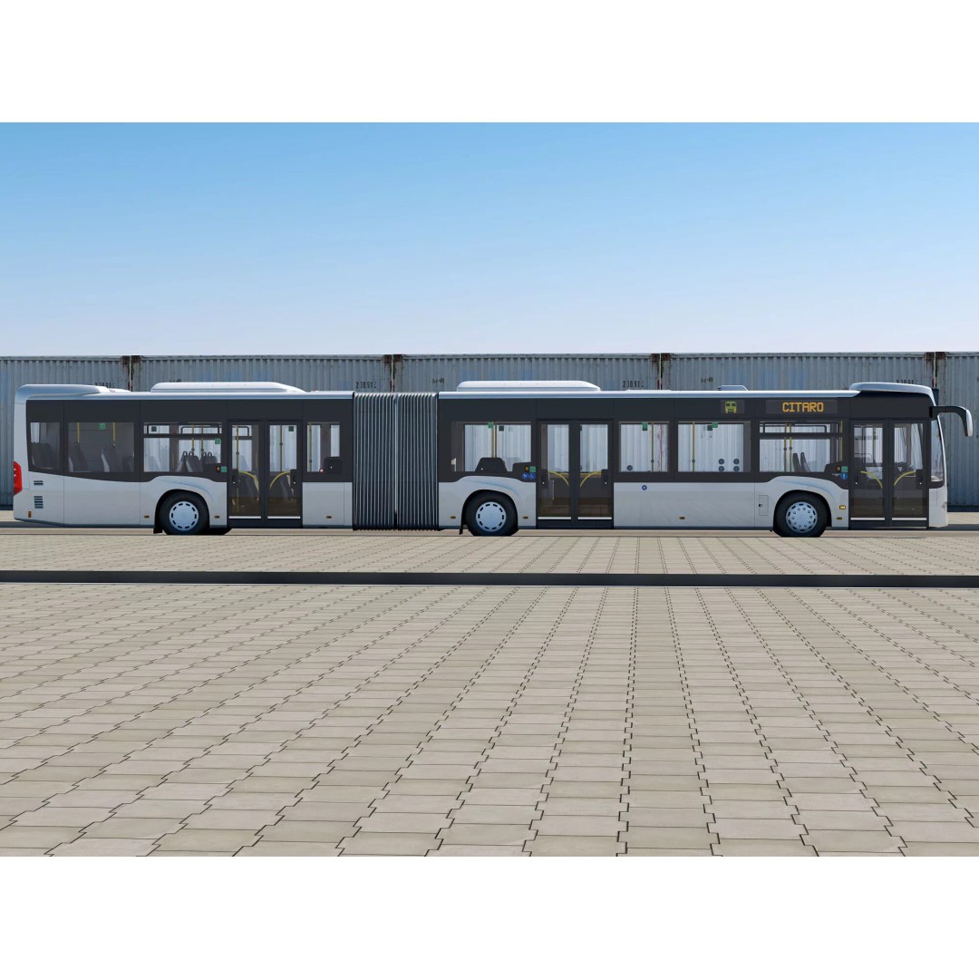 Mercedes-Benz Citaro G EURO VI 3D Model – High Poly Bus Asset, FBX, OBJ - View 7