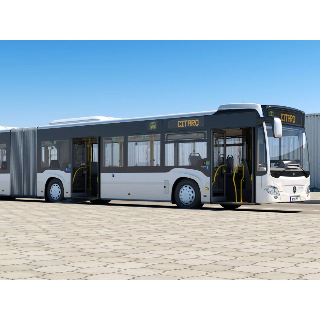 Mercedes-Benz Citaro G EURO VI 3D Model – High Poly Bus Asset, FBX, OBJ - View 8