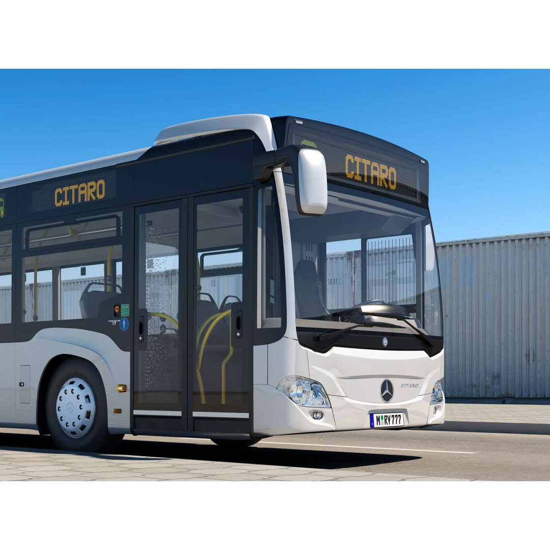 Mercedes-Benz Citaro G EURO VI 3D Model – High Poly Bus Asset, FBX, OBJ - View 9