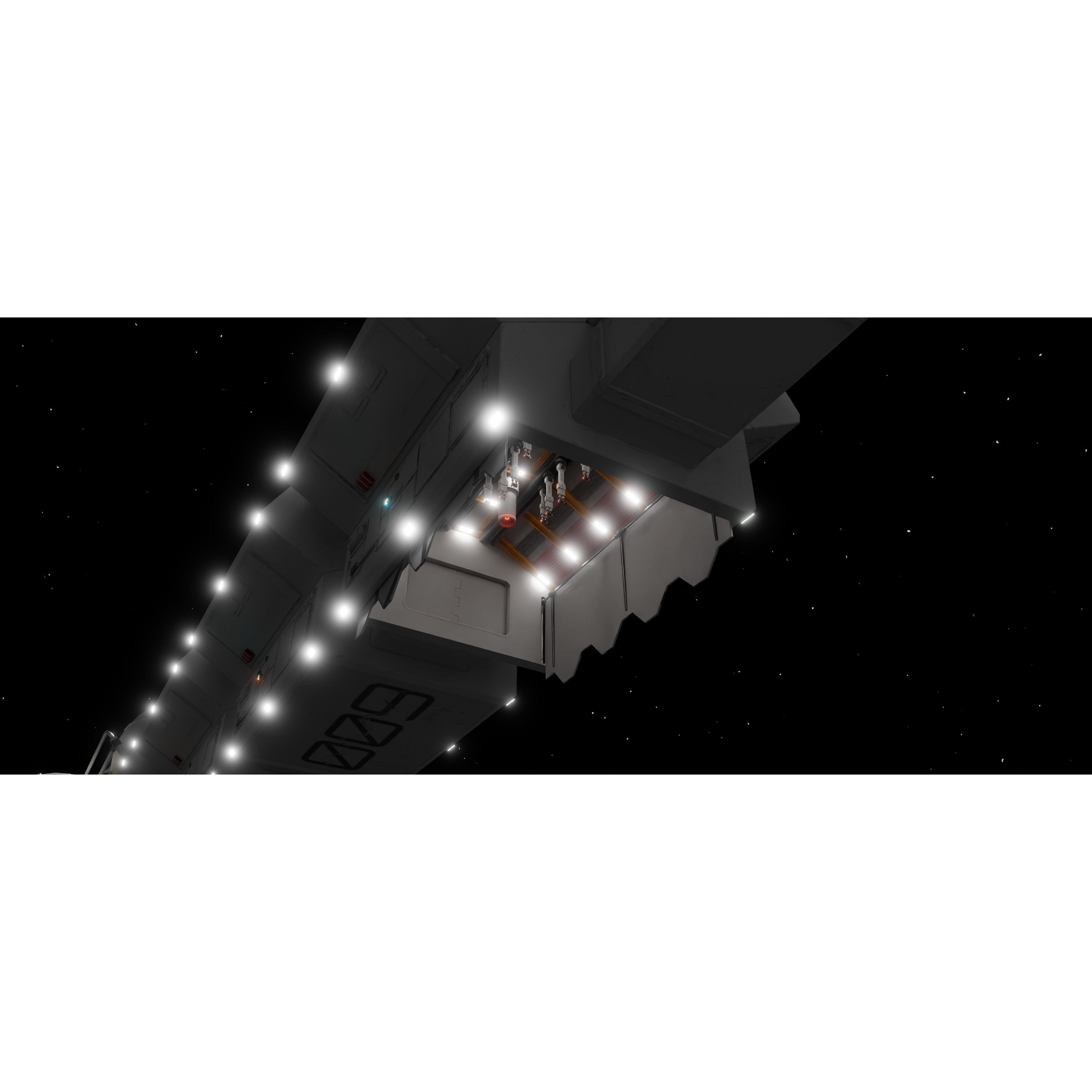 Endeavour Planetary Shuttle - Low-Poly Game-Ready 3D Model - View 11