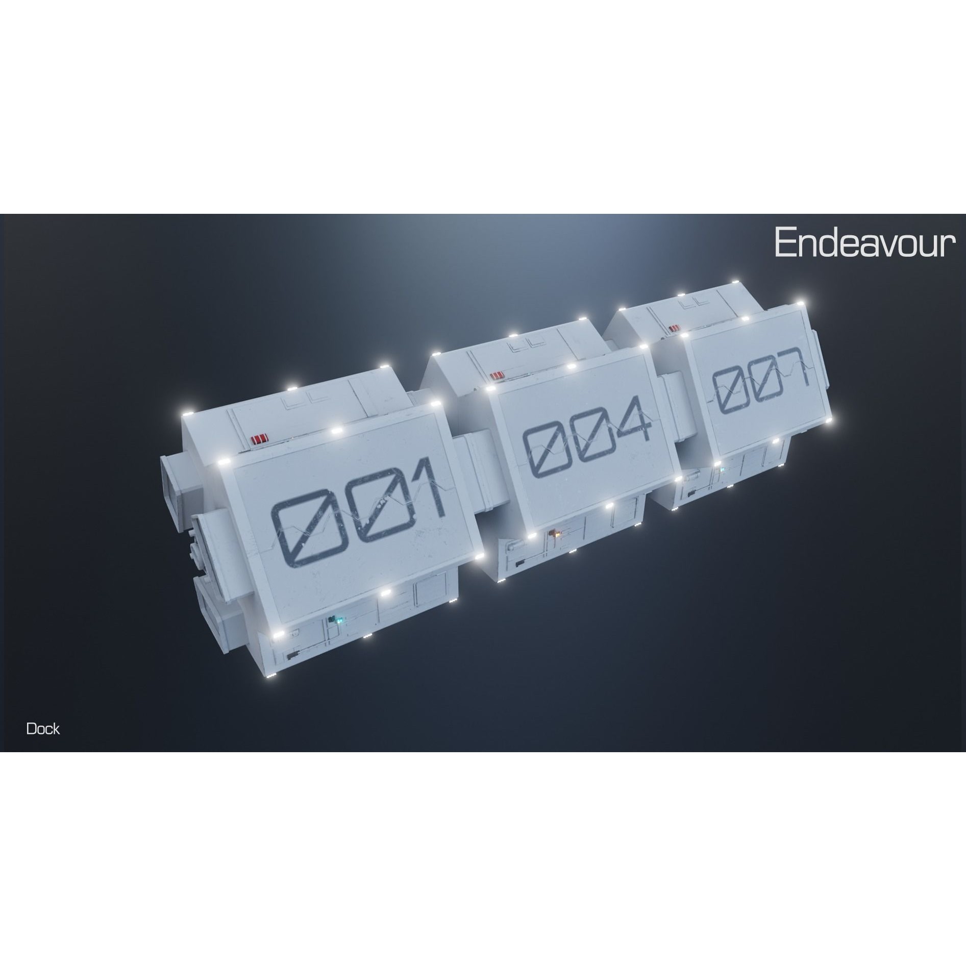 Endeavour Planetary Shuttle - Low-Poly Game-Ready 3D Model - View 23