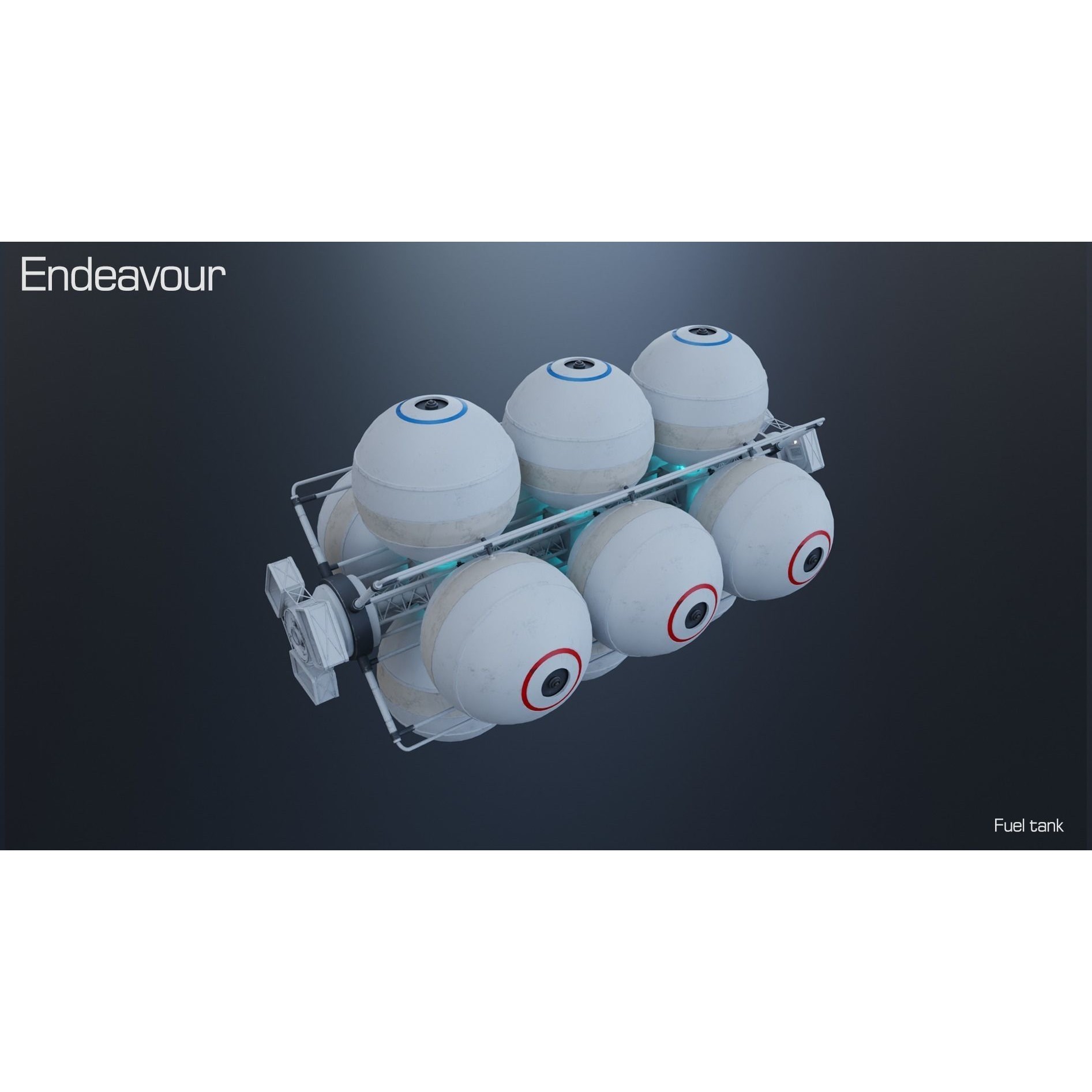 Endeavour Planetary Shuttle - Low-Poly Game-Ready 3D Model - View 25