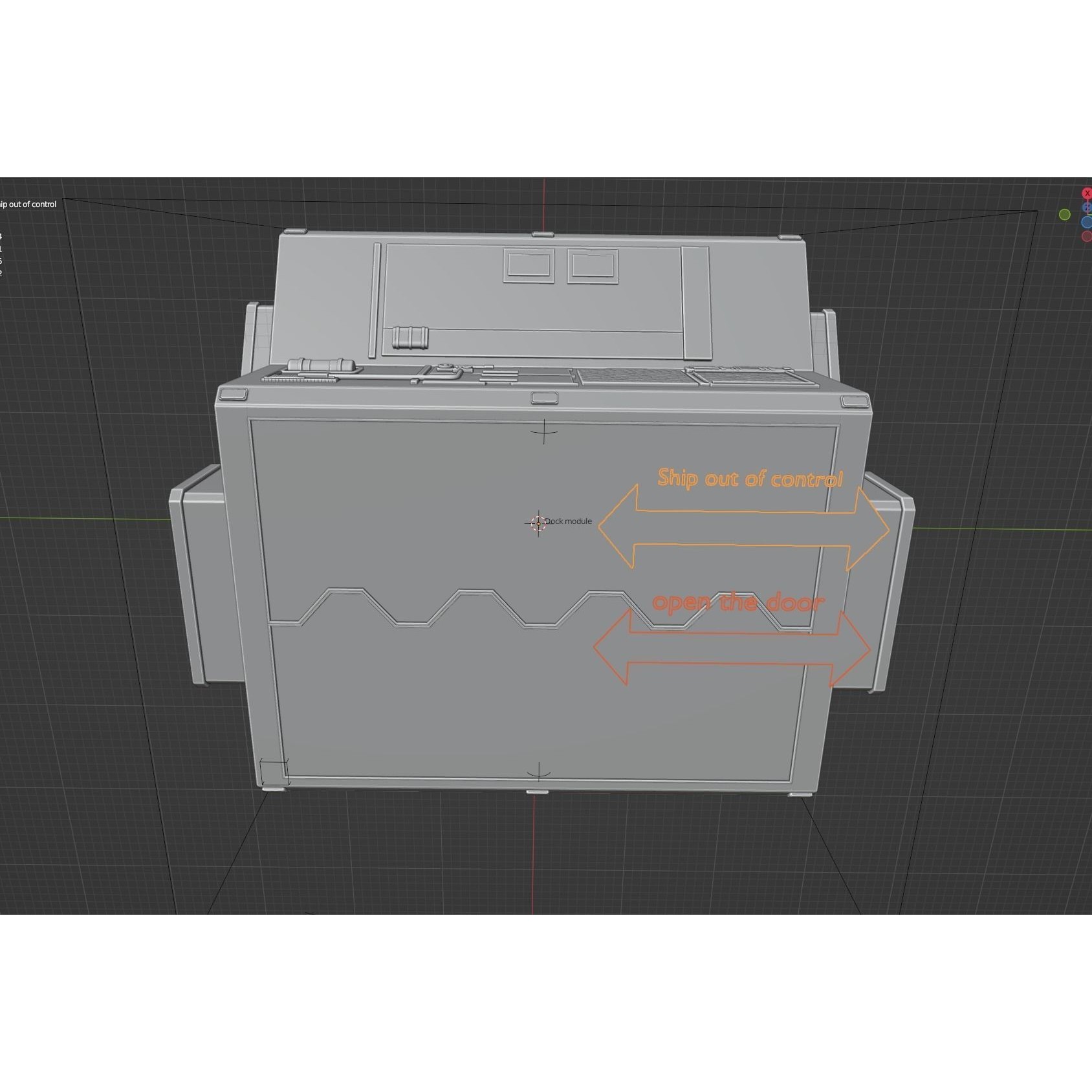 Endeavour Planetary Shuttle - Low-Poly Game-Ready 3D Model - View 33
