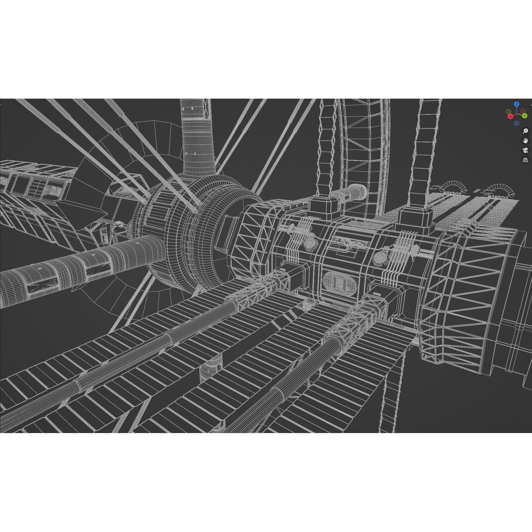 Endeavour Planetary Shuttle - Low-Poly Game-Ready 3D Model - View 34