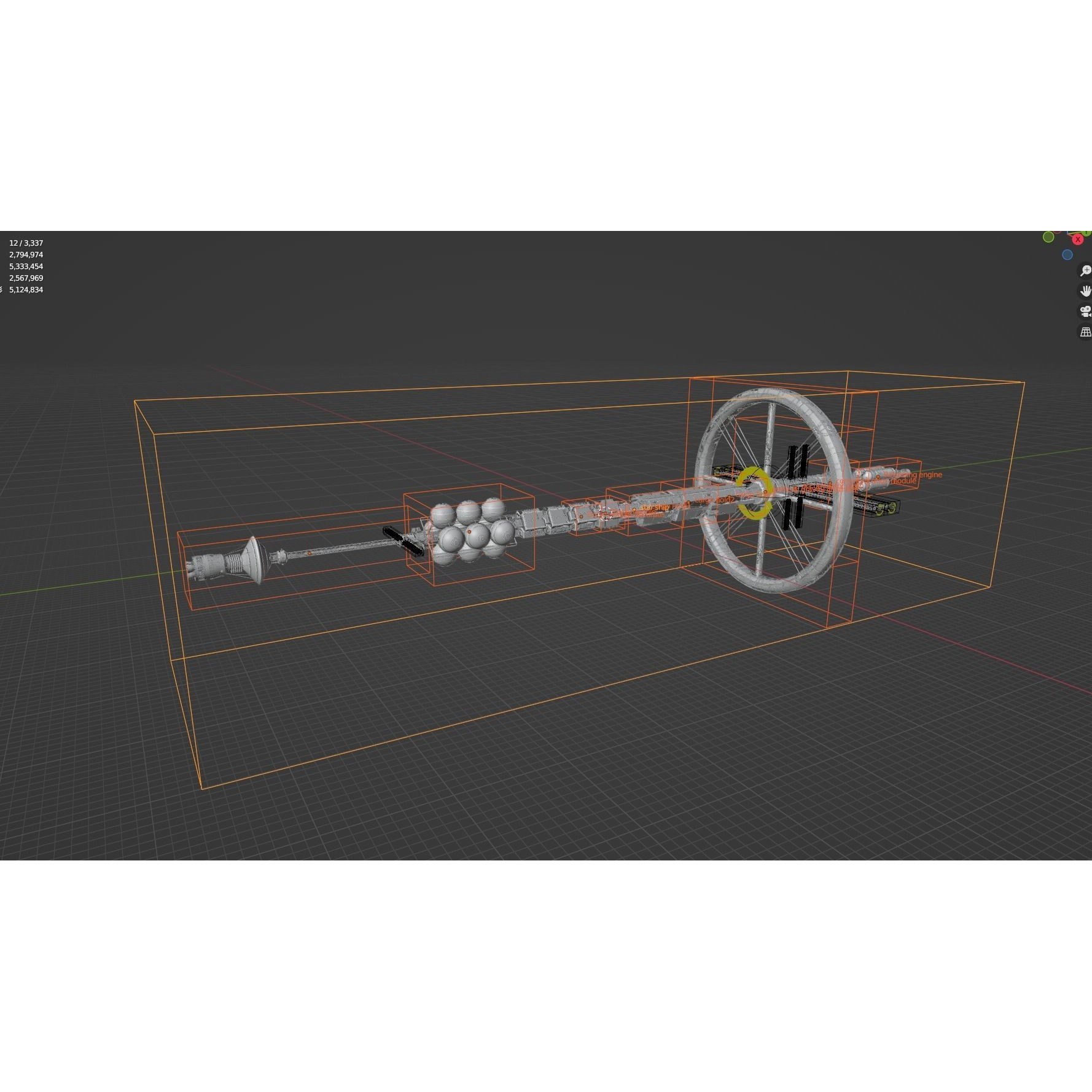 Endeavour Planetary Shuttle - Low-Poly Game-Ready 3D Model - View 35