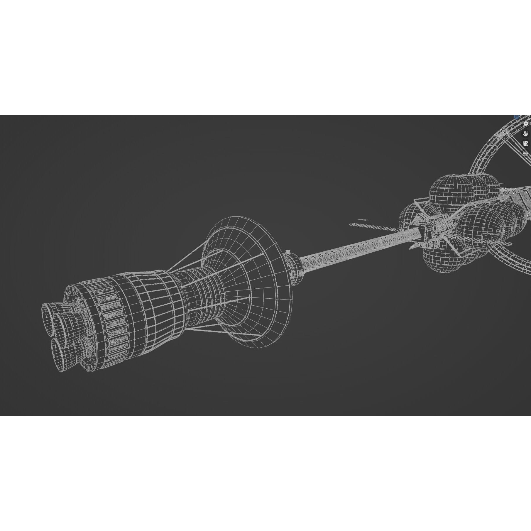 Endeavour Planetary Shuttle - Low-Poly Game-Ready 3D Model - View 36