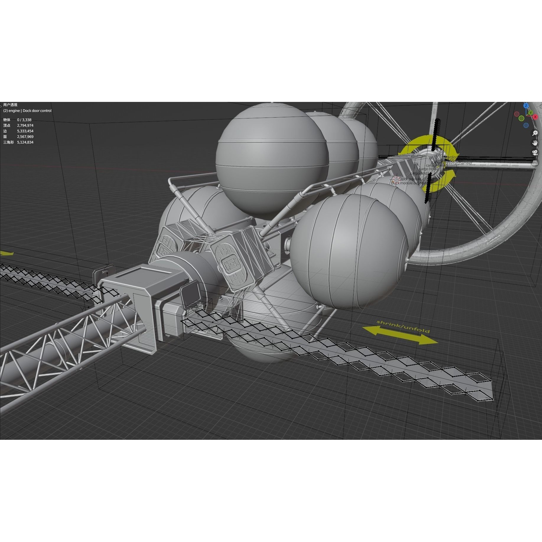 Endeavour Planetary Shuttle - Low-Poly Game-Ready 3D Model - View 38