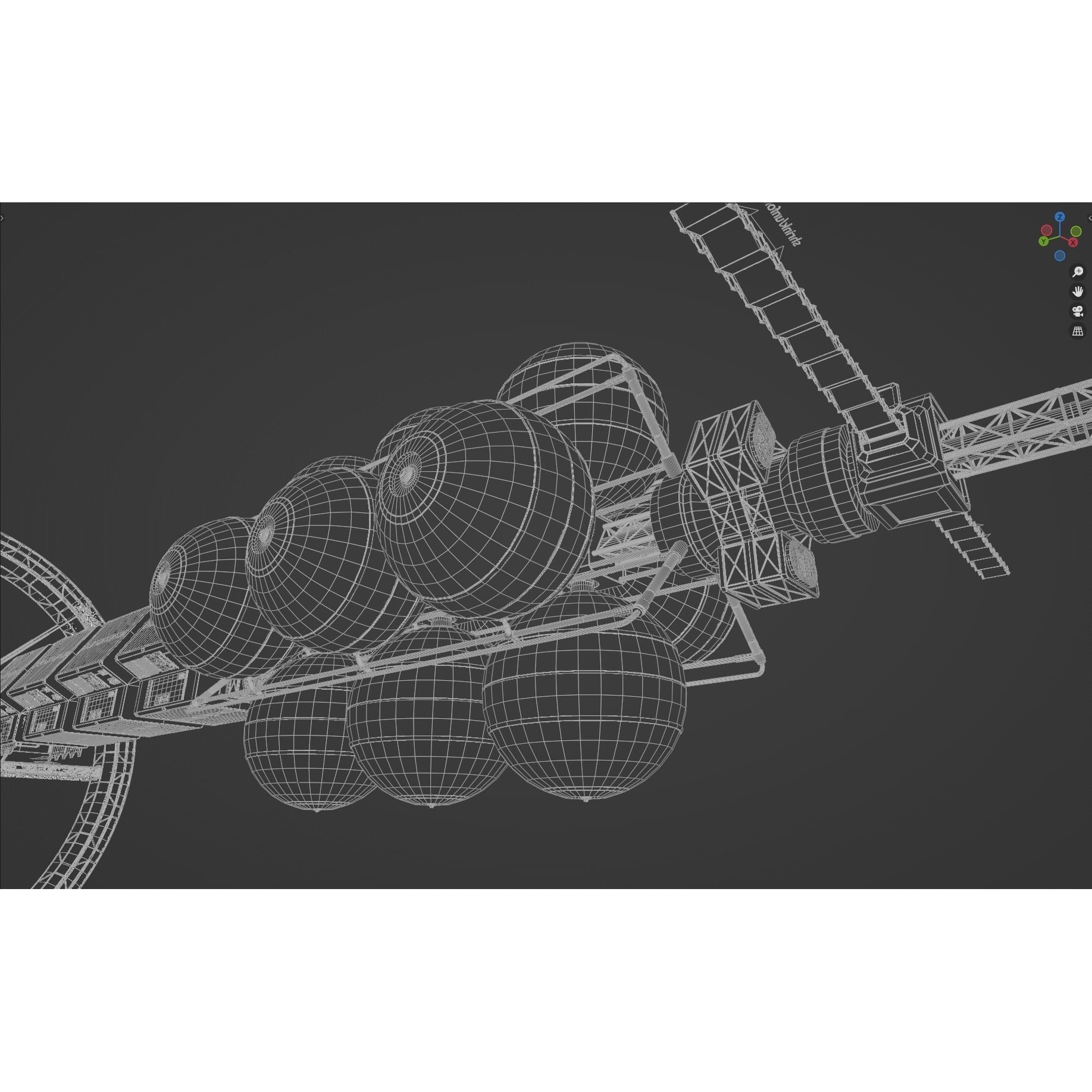 Endeavour Planetary Shuttle - Low-Poly Game-Ready 3D Model - View 39