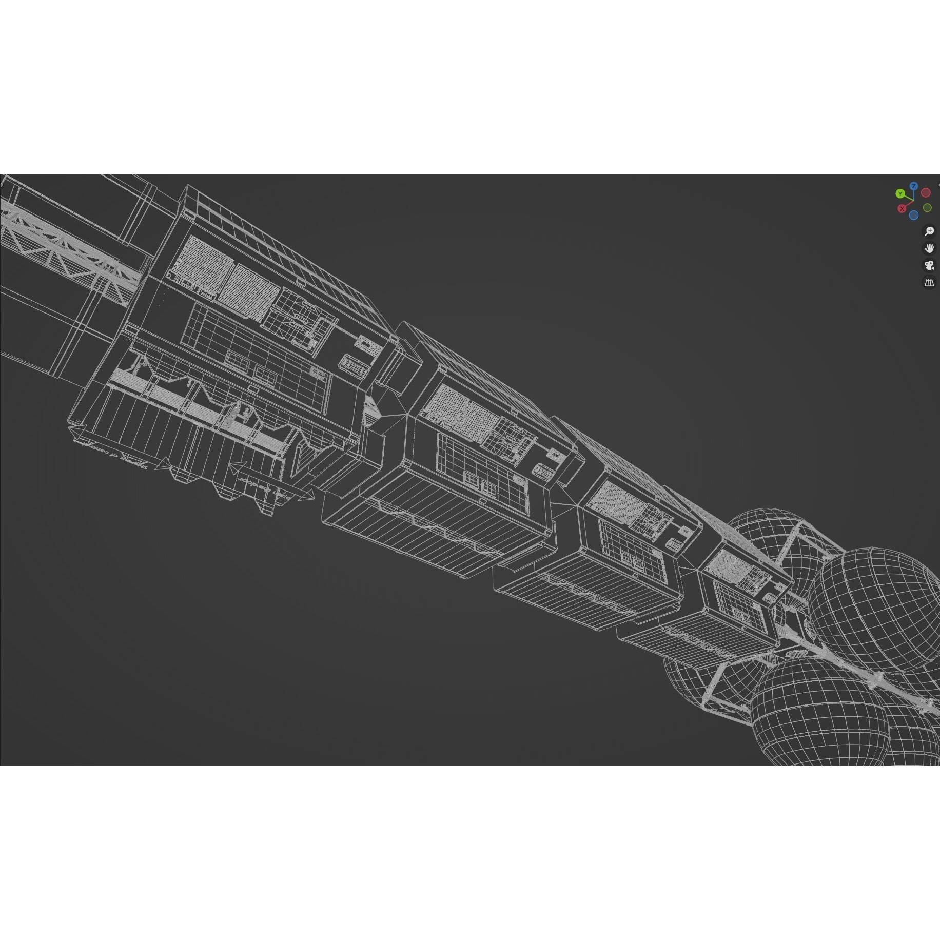 Endeavour Planetary Shuttle - Low-Poly Game-Ready 3D Model - View 40