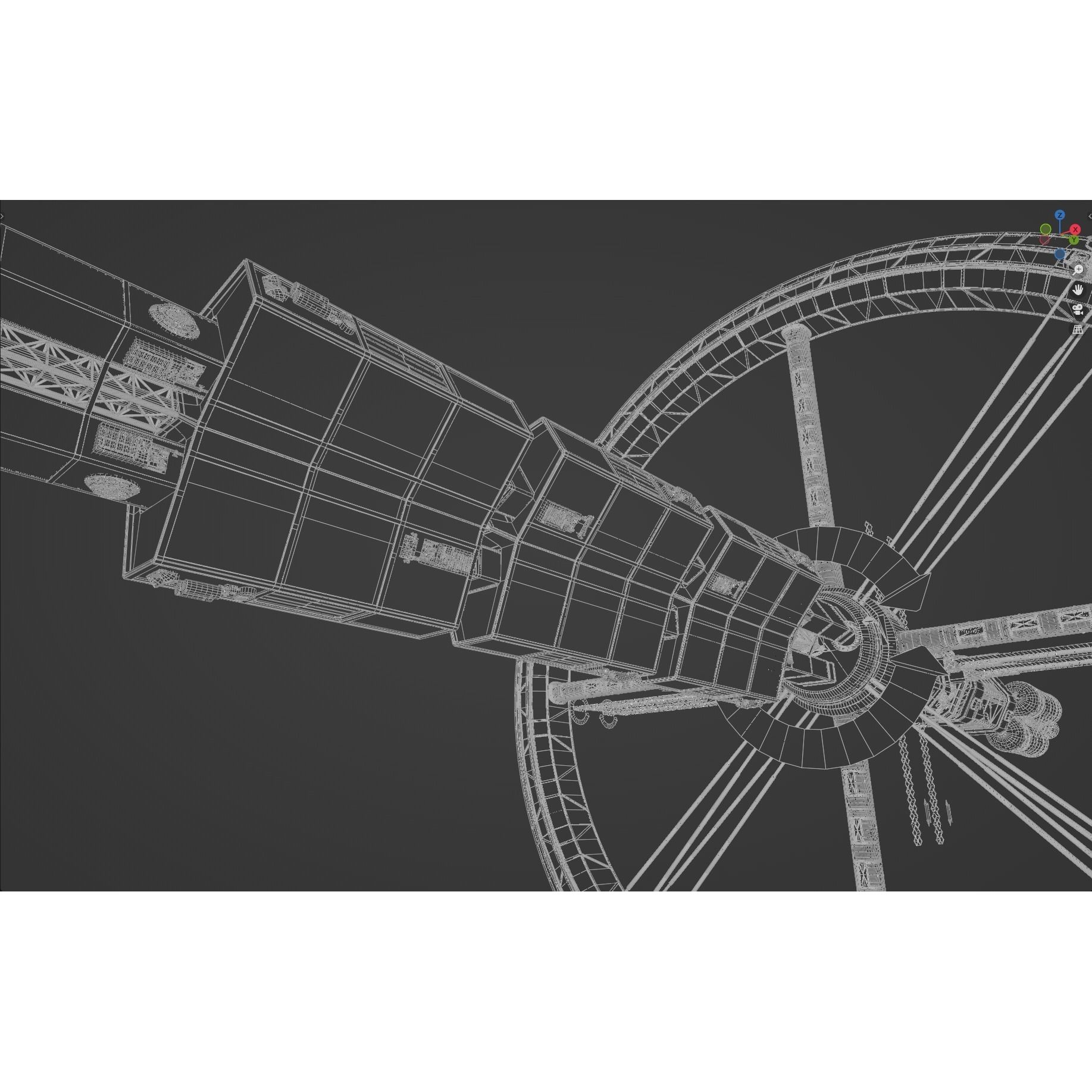 Endeavour Planetary Shuttle - Low-Poly Game-Ready 3D Model - View 41