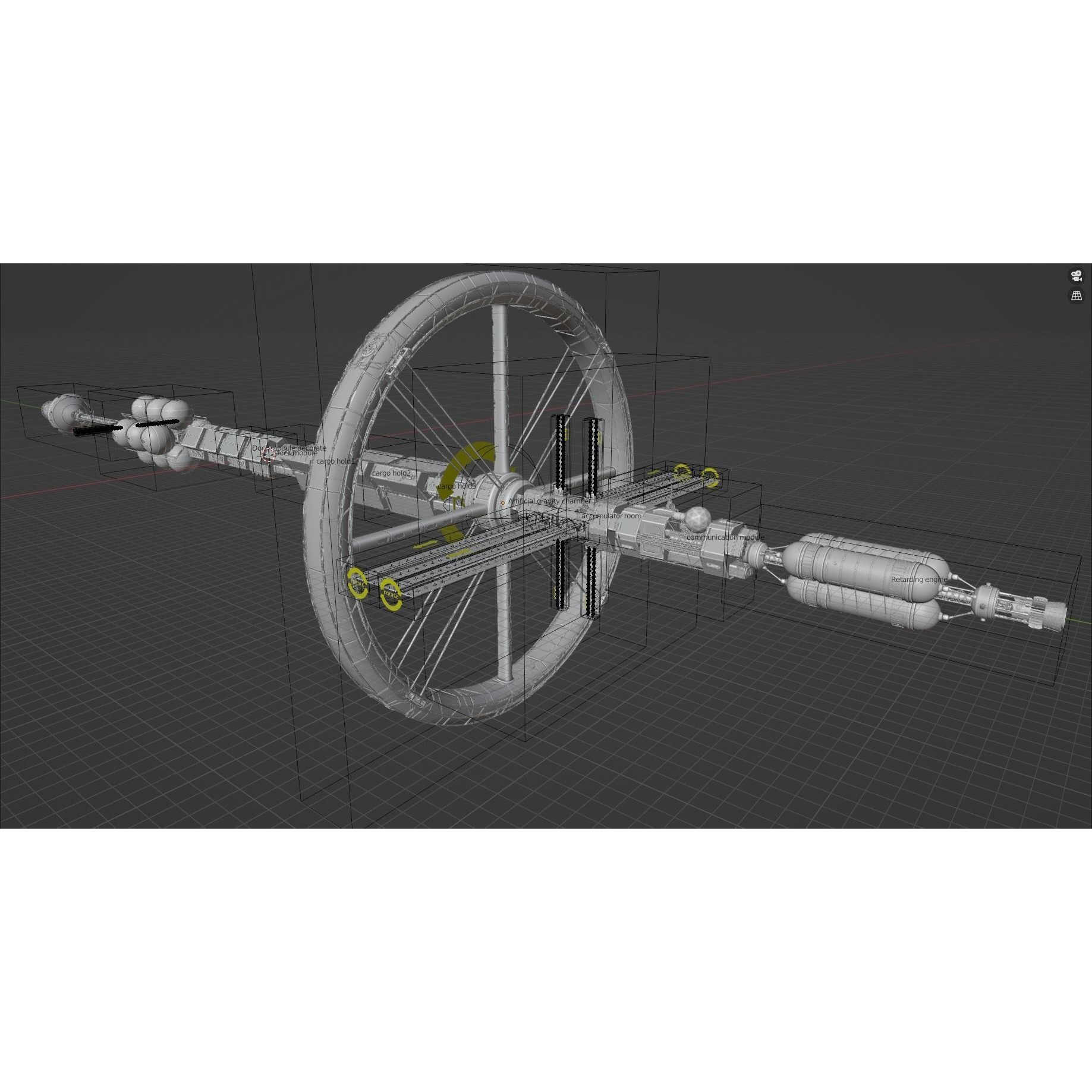 Endeavour Planetary Shuttle - Low-Poly Game-Ready 3D Model - View 42