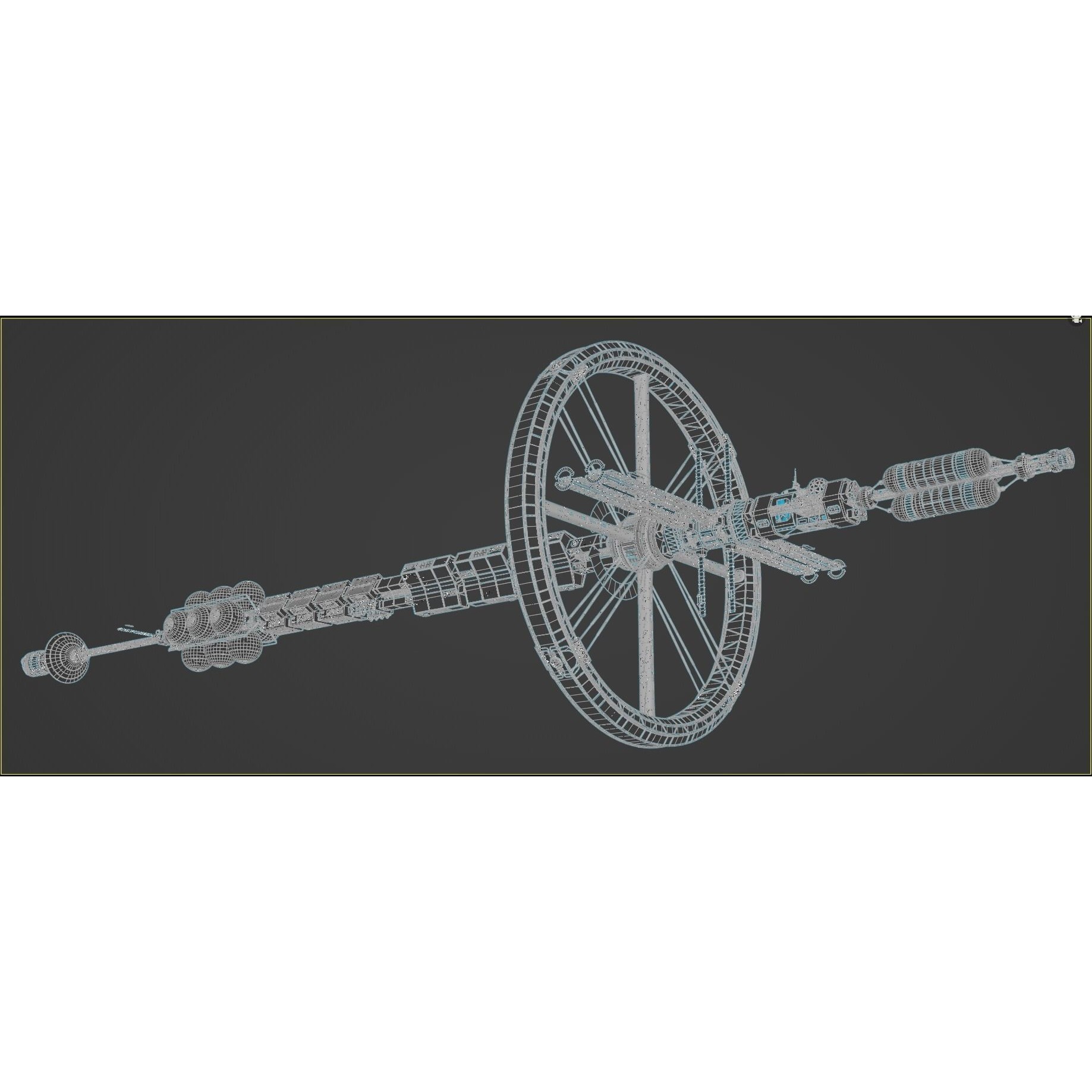 Endeavour Planetary Shuttle - Low-Poly Game-Ready 3D Model - View 43