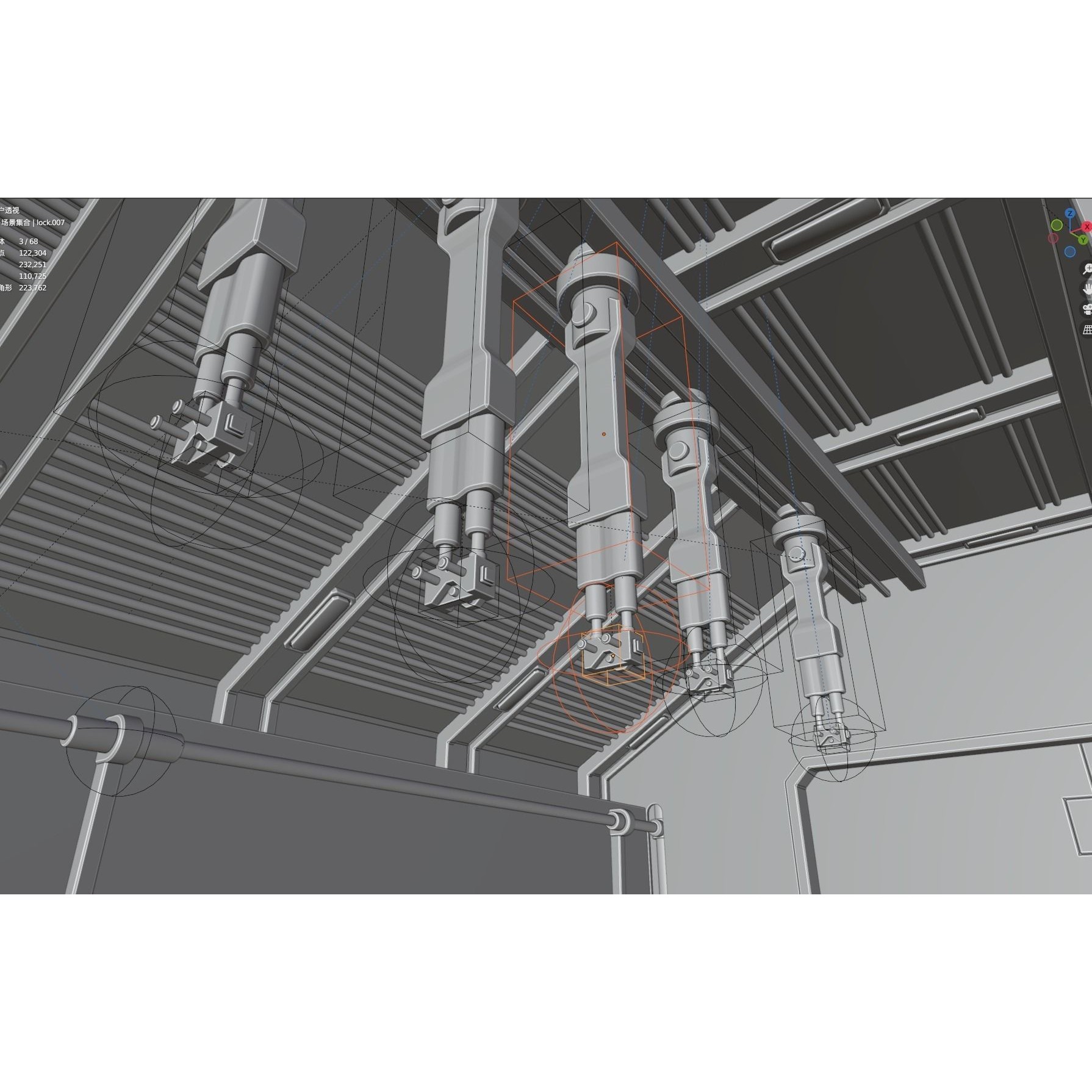 Endeavour Planetary Shuttle - Low-Poly Game-Ready 3D Model - View 48