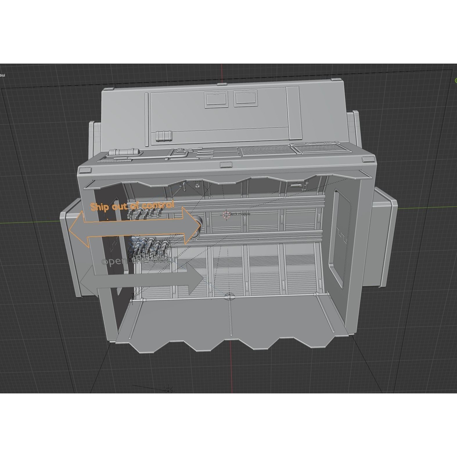 Endeavour Planetary Shuttle - Low-Poly Game-Ready 3D Model - View 50
