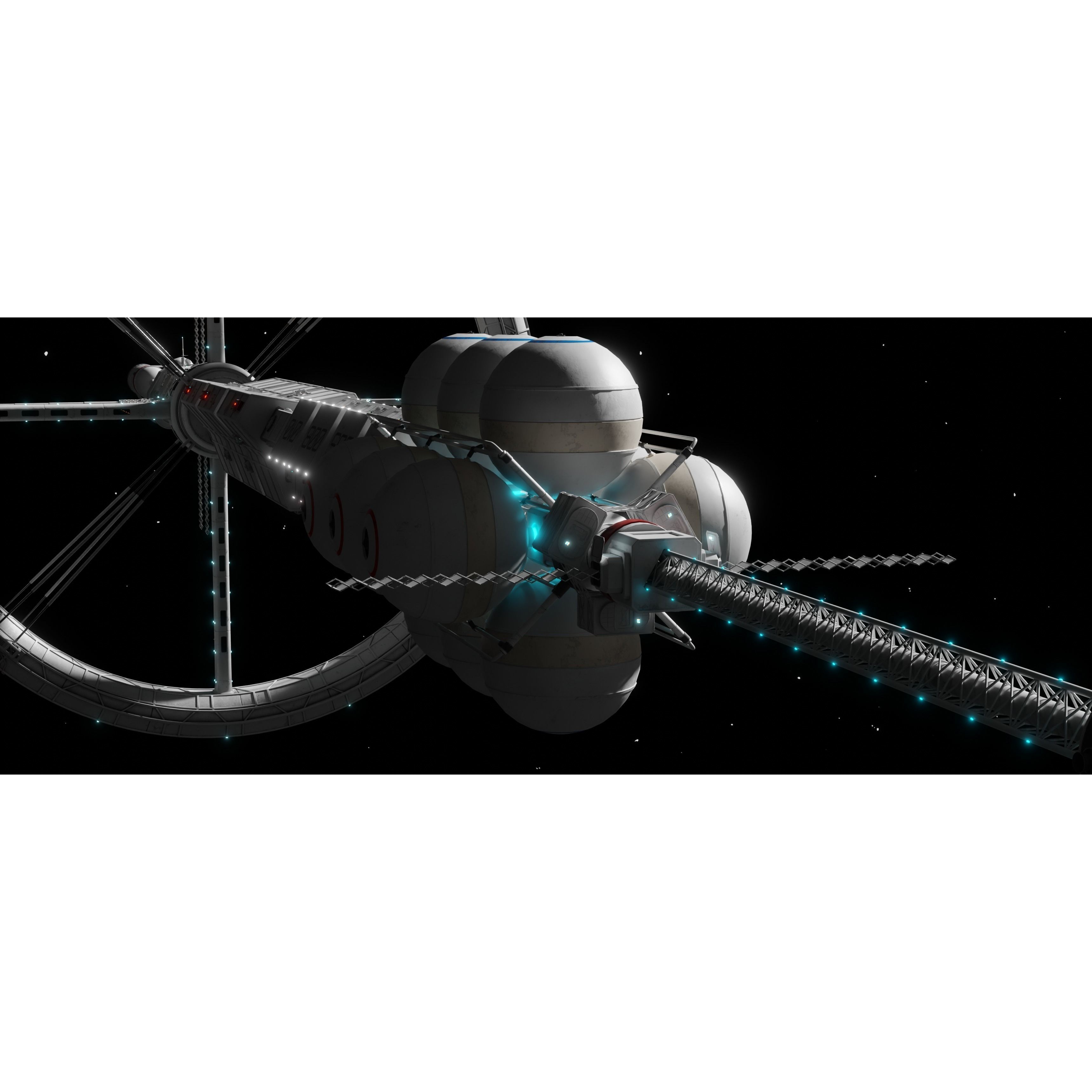 Endeavour Planetary Shuttle - Low-Poly Game-Ready 3D Model - View 8