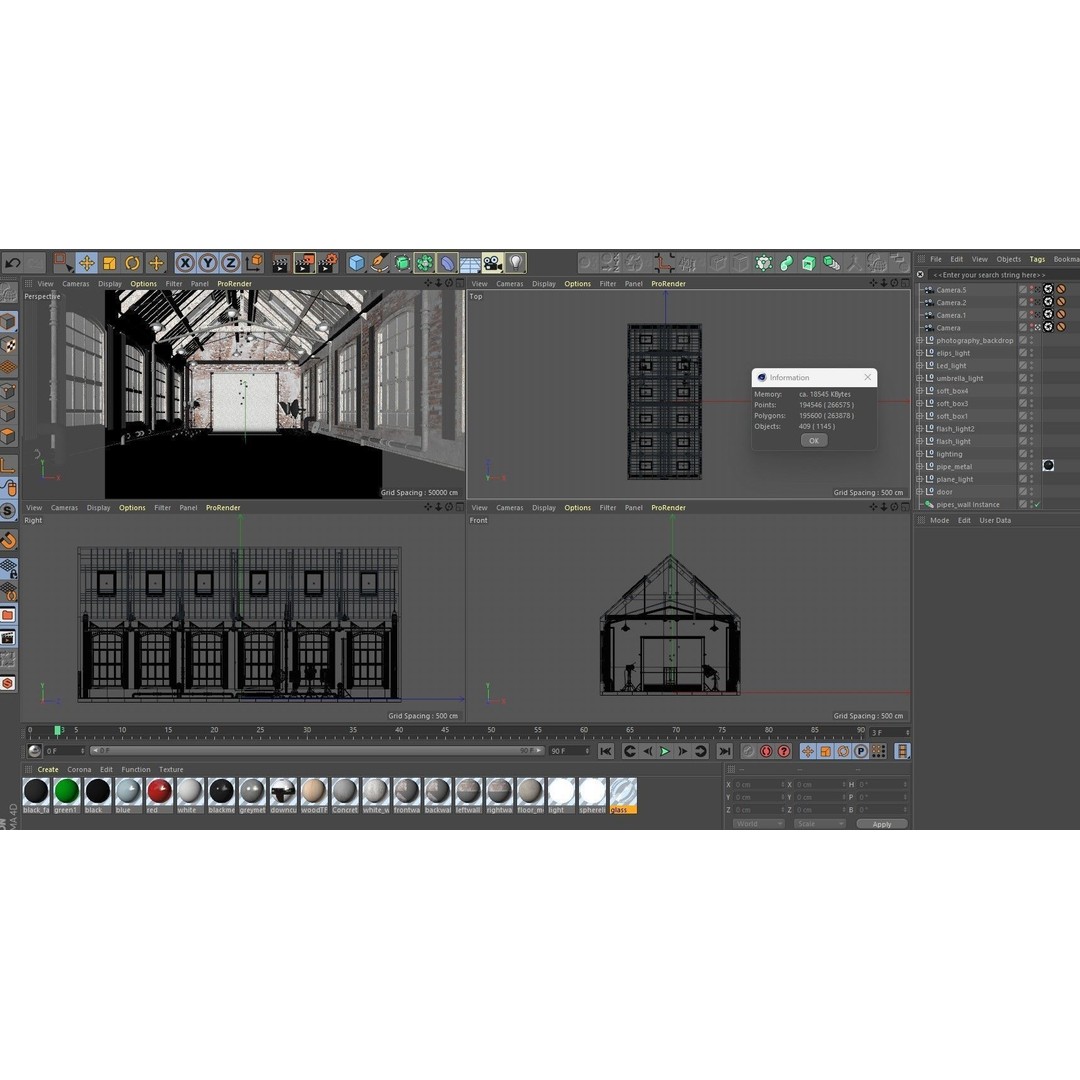 Loft Photo Studio 3D Model – Scandinavian Interior, Blender & FBX Formats - View 23