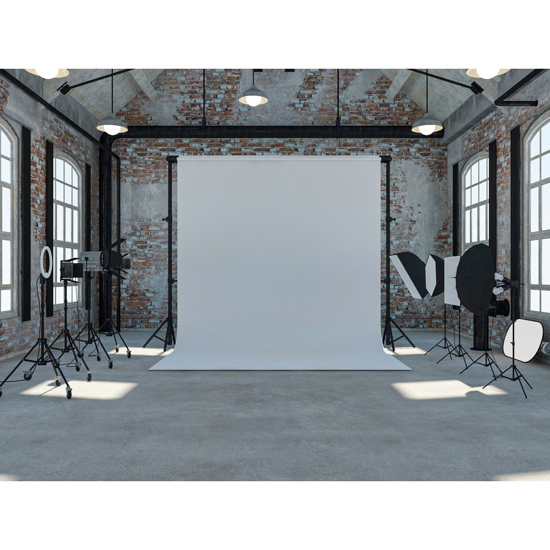 Loft Photo Studio 3D Model – Scandinavian Interior, Blender & FBX Formats - View 4