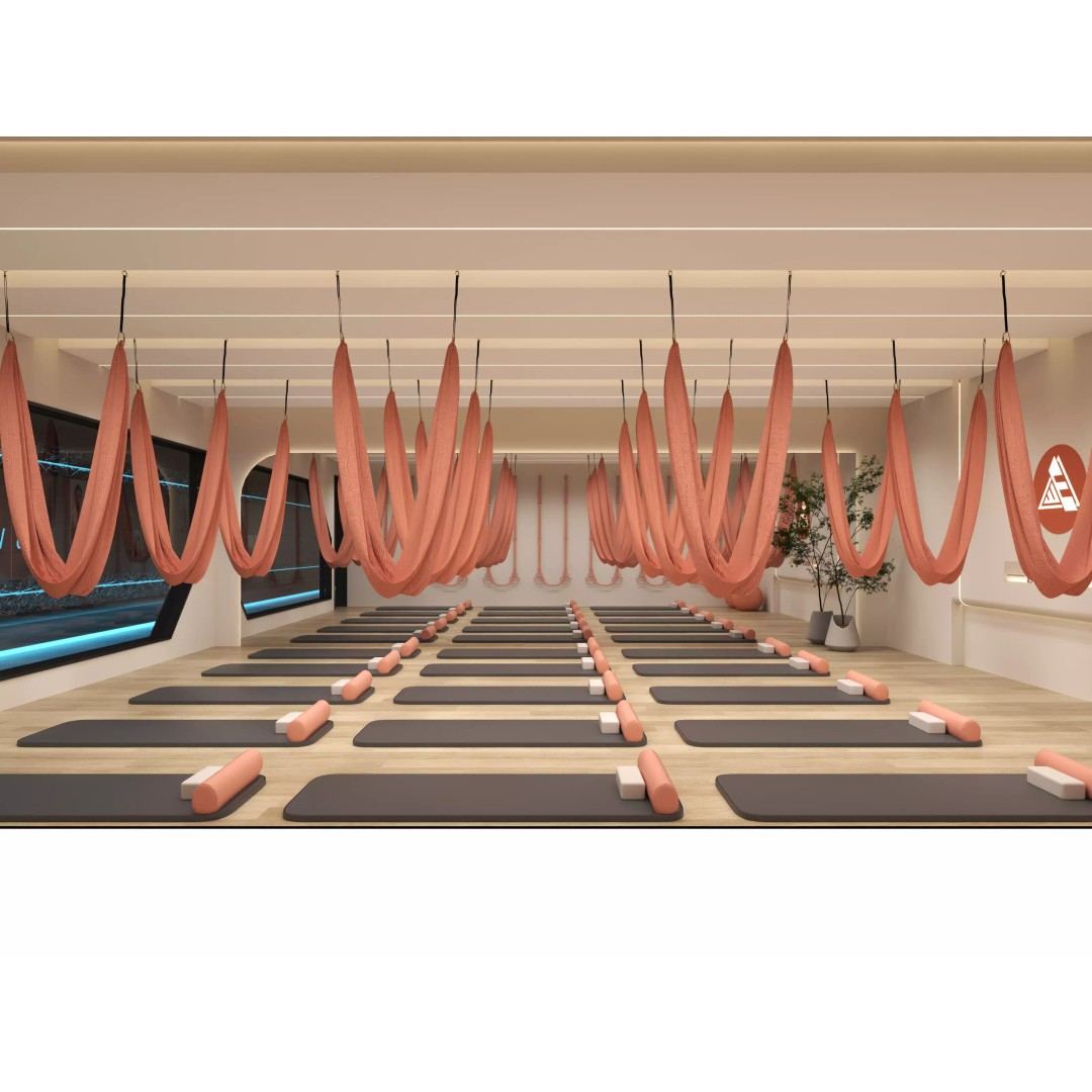 Modern Pilates Studio 3D Model – Realistic Interior Scene, FBX, OBJ - View 2