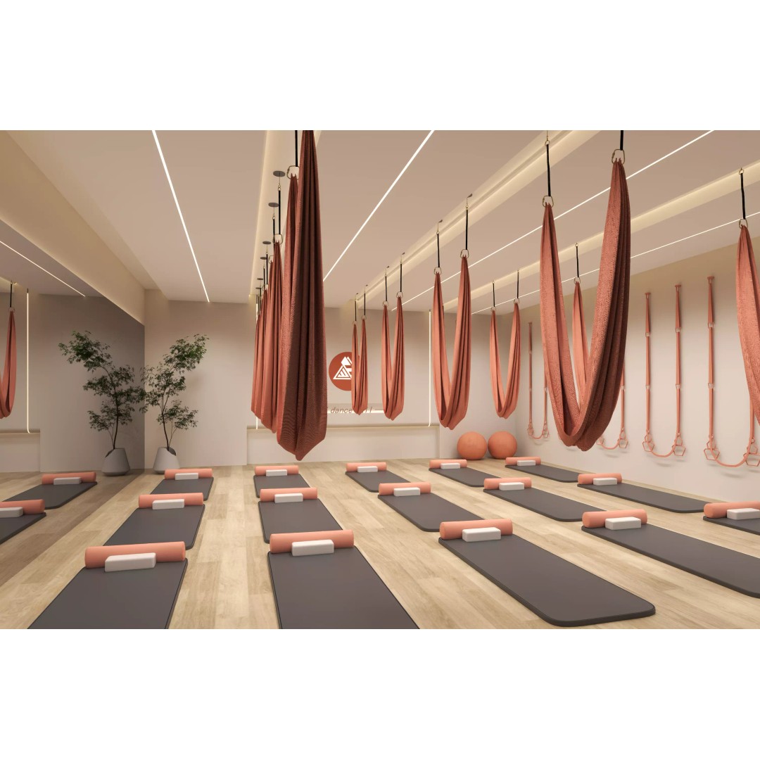 Modern Pilates Studio 3D Model – Realistic Interior Scene, FBX, OBJ - View 4