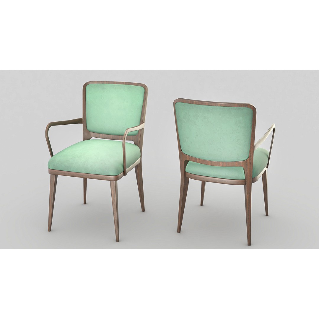 Classic Restaurant Table 3D Model – Low Poly PBR Furniture for Blender - View 8