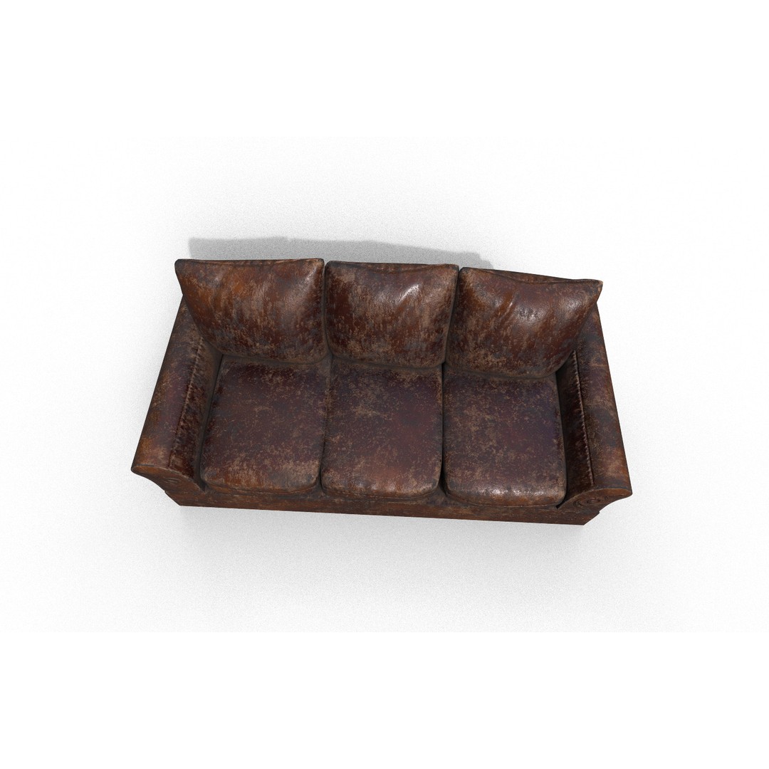 Sofa 3D Model – High-Quality Low Poly Furniture for Games, FBX