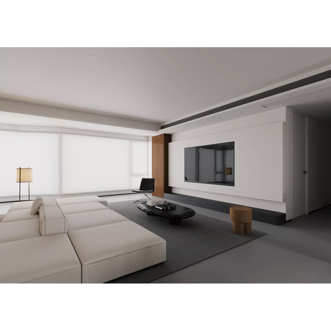 Minimalist Luxury Living Lounge 3D Model – PBR, Fully Textured, Multiple Formats - View 5
