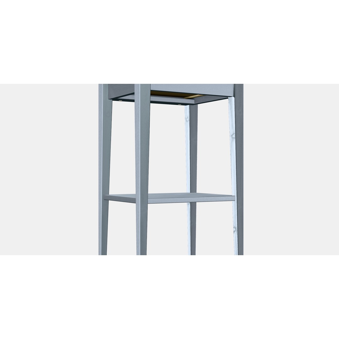 HEMNES Bedside Table 3D Model – Low Poly Furniture Asset, FBX - View 16