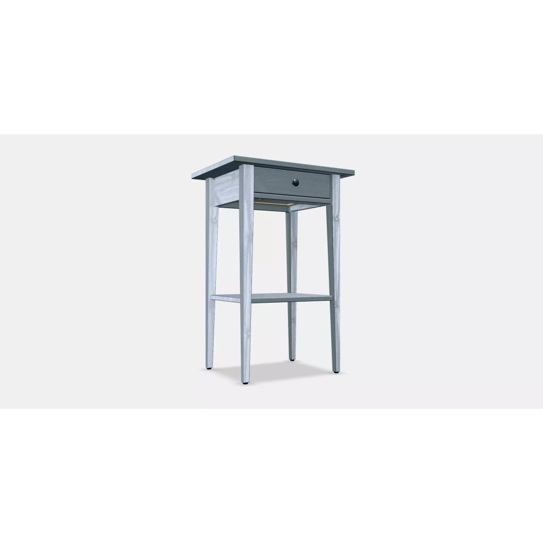 HEMNES Bedside Table 3D Model – Low Poly Furniture Asset, FBX - View 2