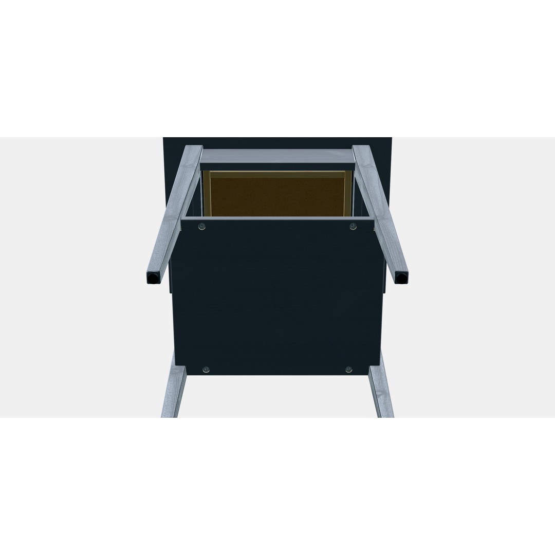 HEMNES Bedside Table 3D Model – Low Poly Furniture Asset, FBX - View 3