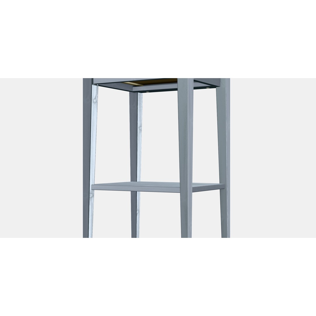 HEMNES Bedside Table 3D Model – Low Poly Furniture Asset, FBX - View 4