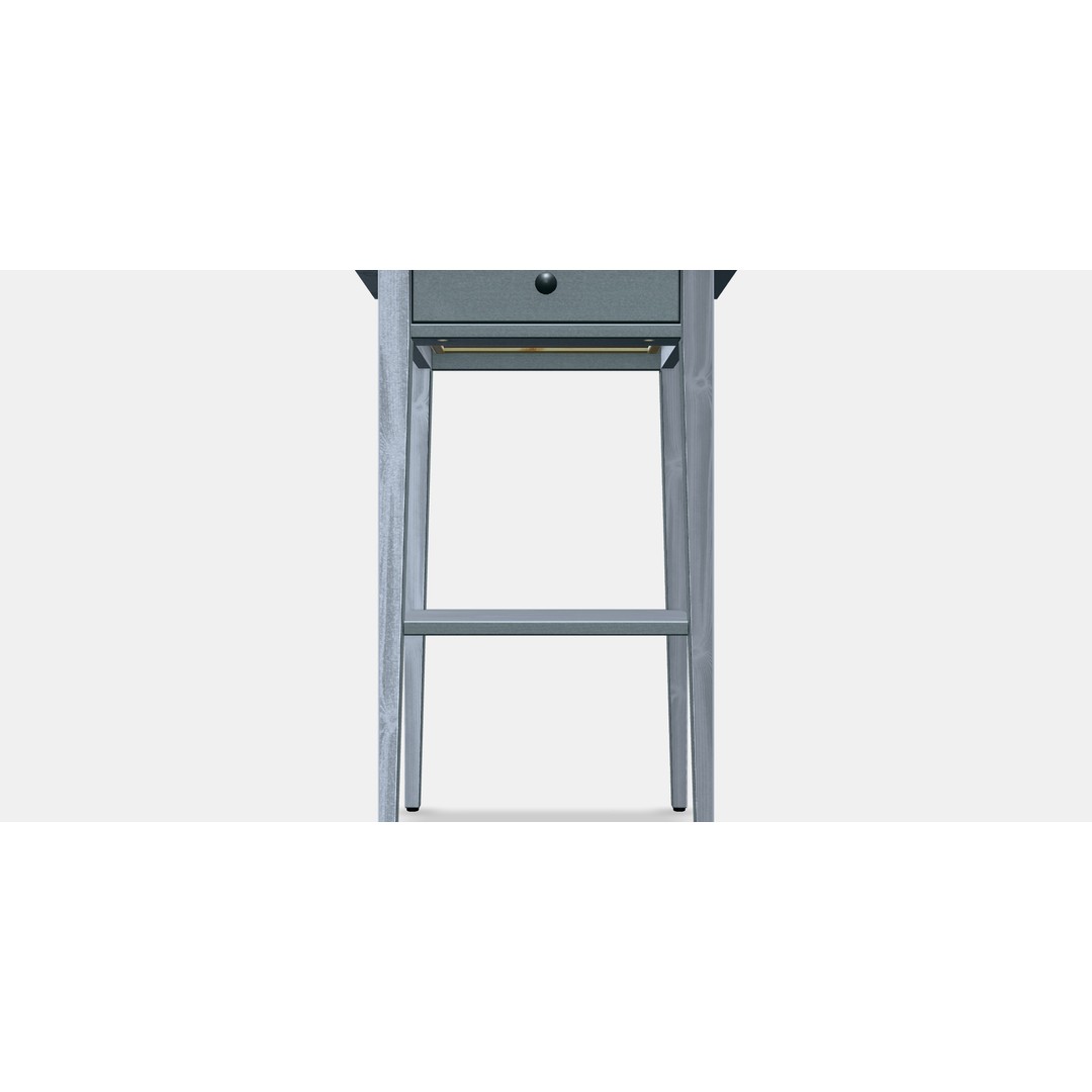 HEMNES Bedside Table 3D Model – Low Poly Furniture Asset, FBX - View 5
