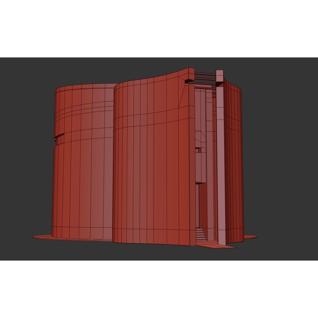 Modern Church 3D Model – Low Poly Architectural Asset with PBR Textures - View 26