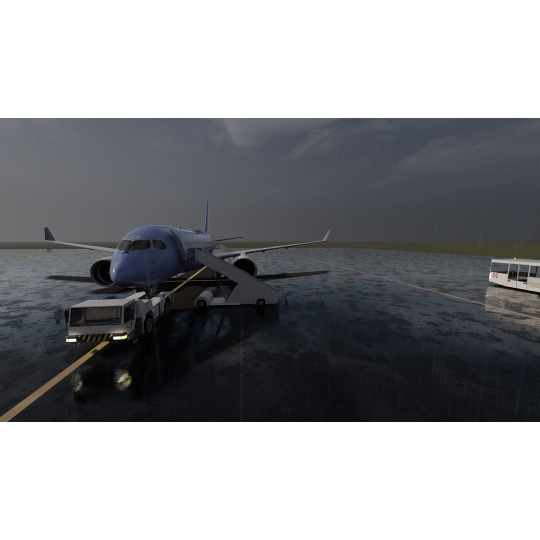 Airbus A220-100 3D Model – Detailed Commercial Aircraft Asset, FBX - View 10