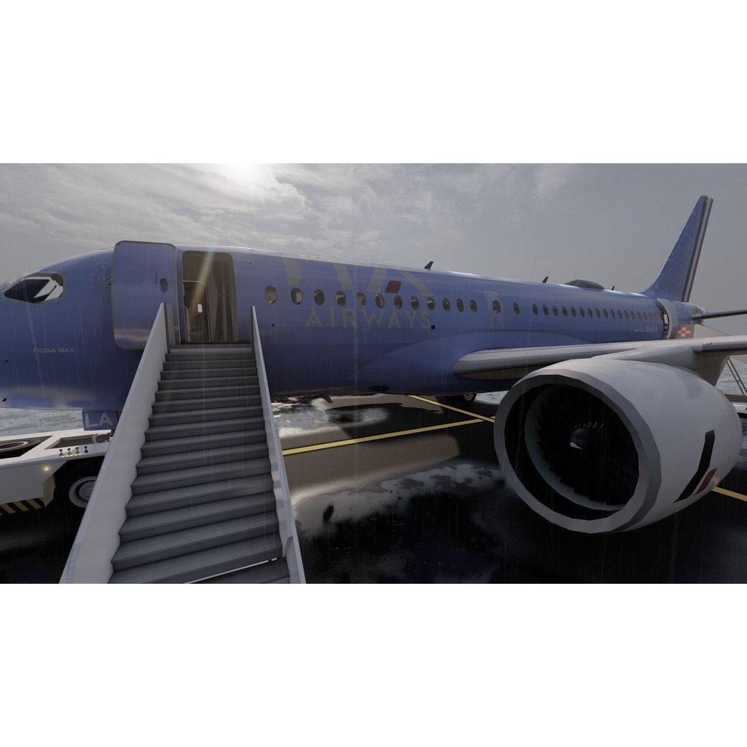 Airbus A220-100 3D Model – Detailed Commercial Aircraft Asset, FBX - View 13