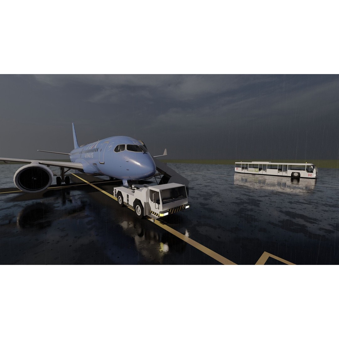 Airbus A220-100 3D Model – Detailed Commercial Aircraft Asset, FBX - View 18