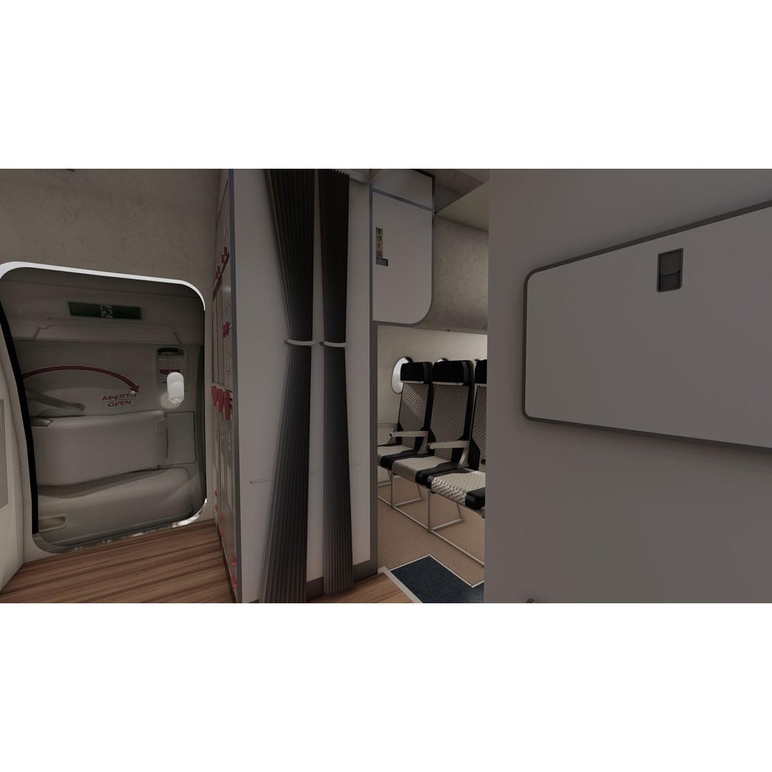 Airbus A220-100 3D Model – Detailed Commercial Aircraft Asset, FBX - View 20
