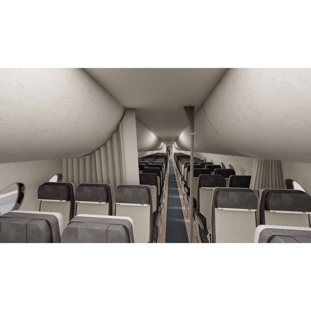Airbus A220-100 3D Model – Detailed Commercial Aircraft Asset, FBX - View 22