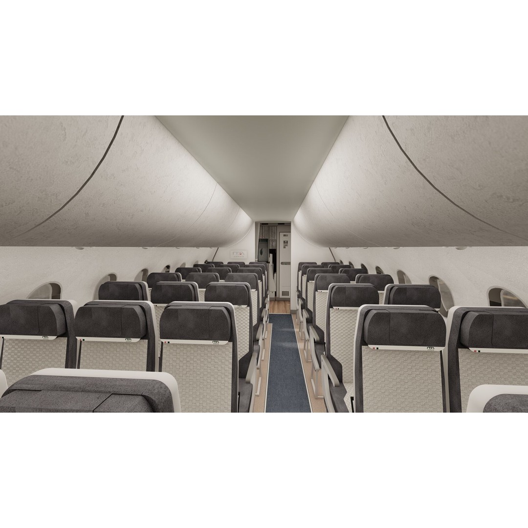 Airbus A220-100 3D Model – Detailed Commercial Aircraft Asset, FBX - View 24