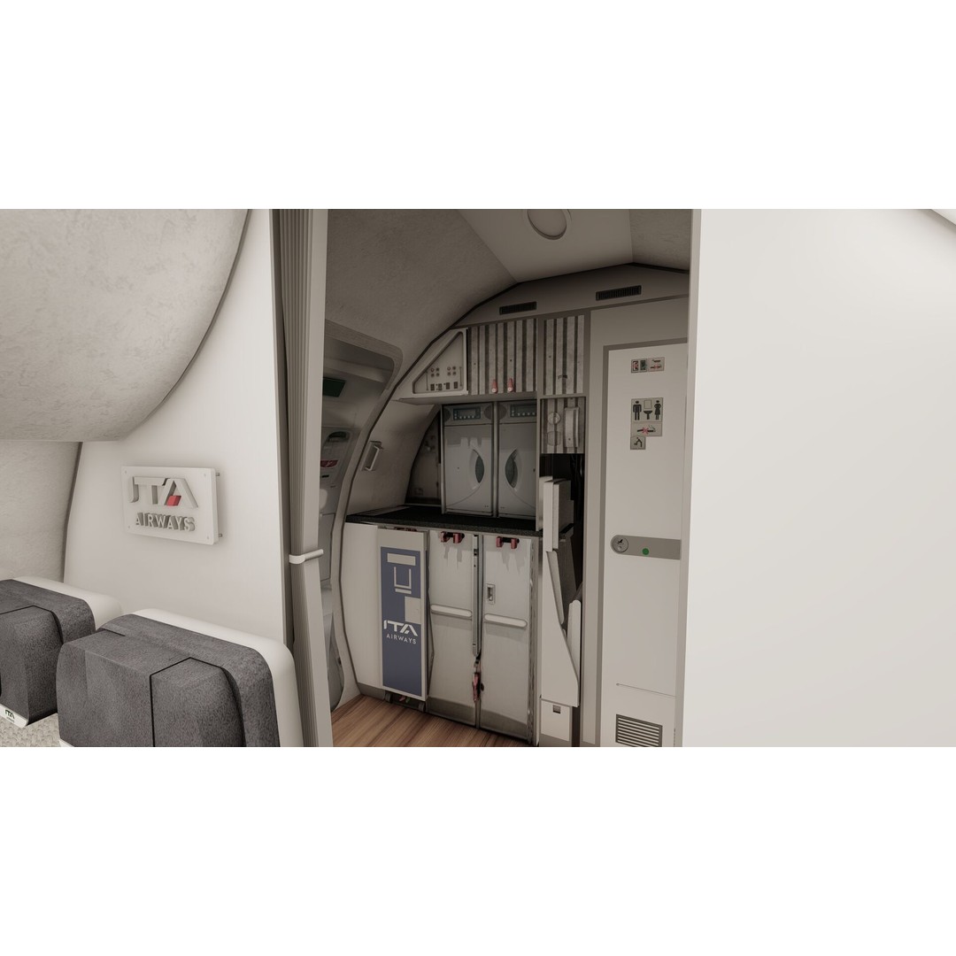 Airbus A220-100 3D Model – Detailed Commercial Aircraft Asset, FBX - View 25