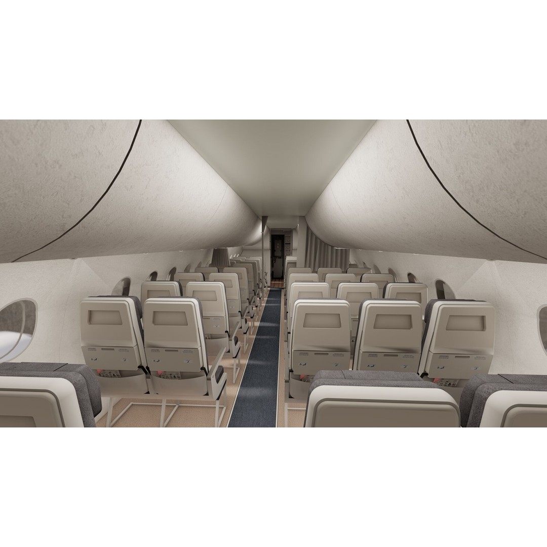Airbus A220-100 3D Model – Detailed Commercial Aircraft Asset, FBX - View 27