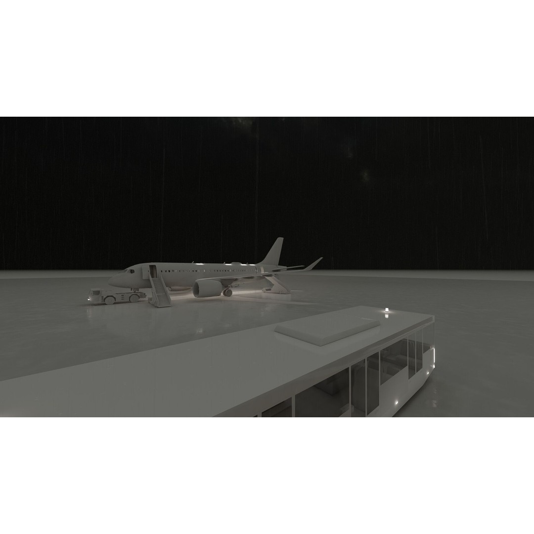 Airbus A220-100 3D Model – Detailed Commercial Aircraft Asset, FBX - View 31