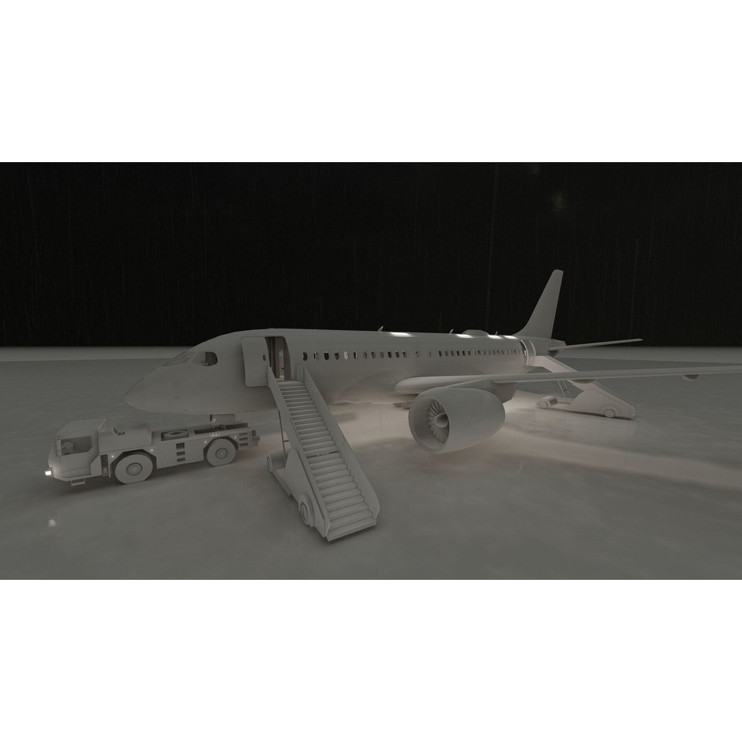 Airbus A220-100 3D Model – Detailed Commercial Aircraft Asset, FBX - View 32