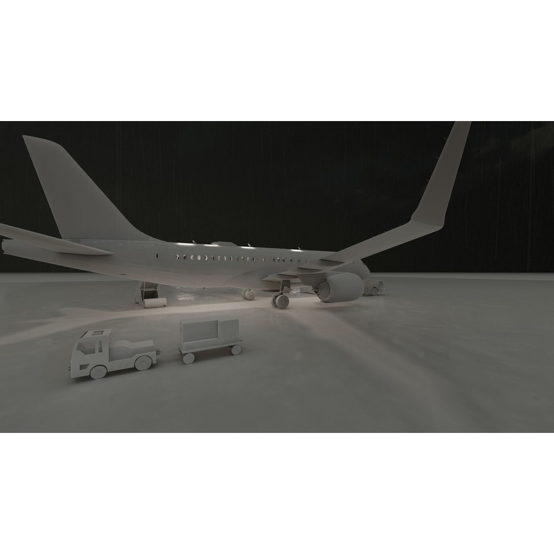 Airbus A220-100 3D Model – Detailed Commercial Aircraft Asset, FBX - View 34